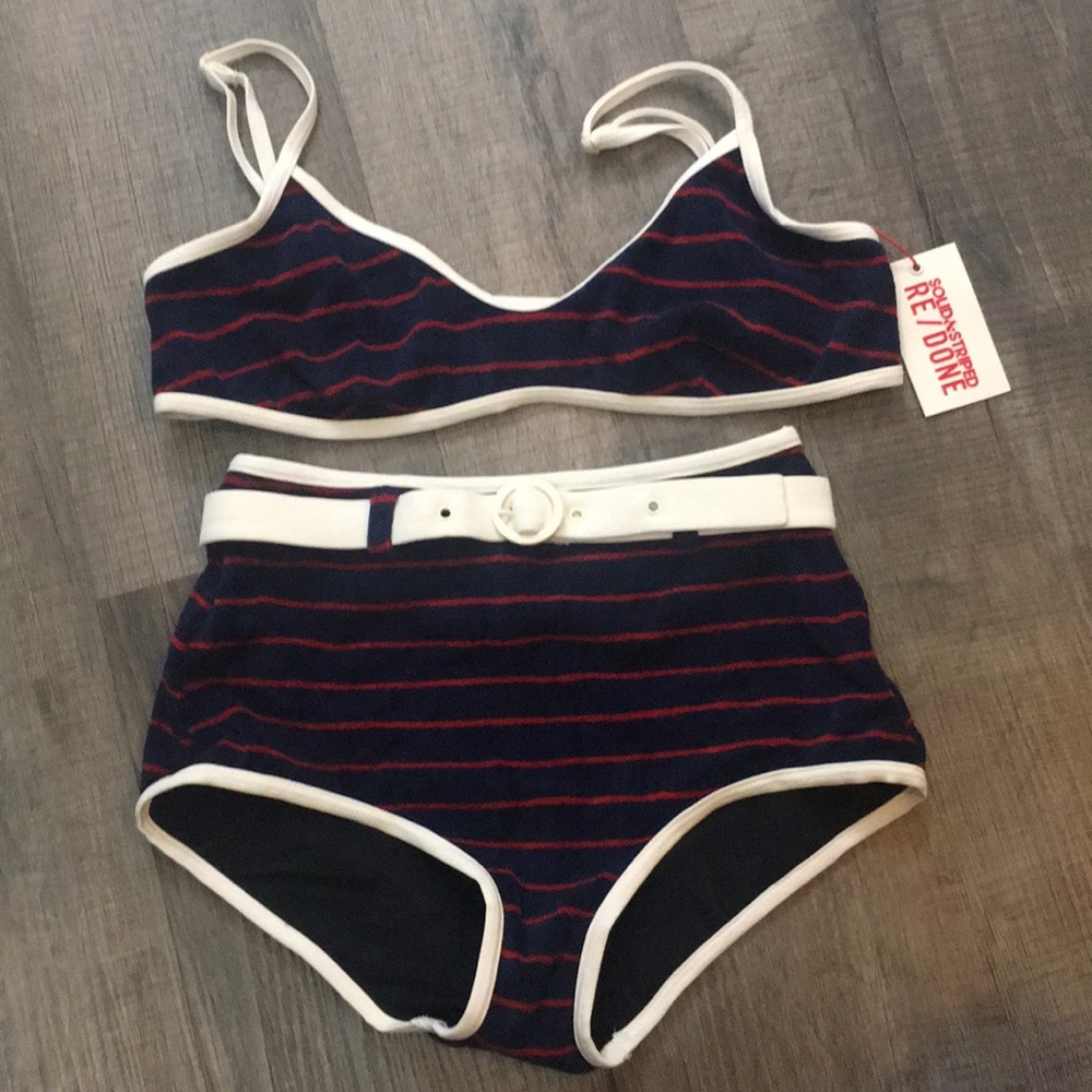 Solid & striped NWT NANTUCKET TERRY Bikini